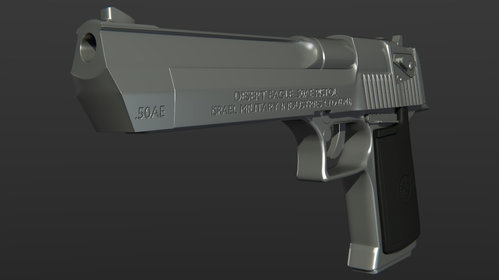 (high poly) Desert eagle 50 cal preview image 1